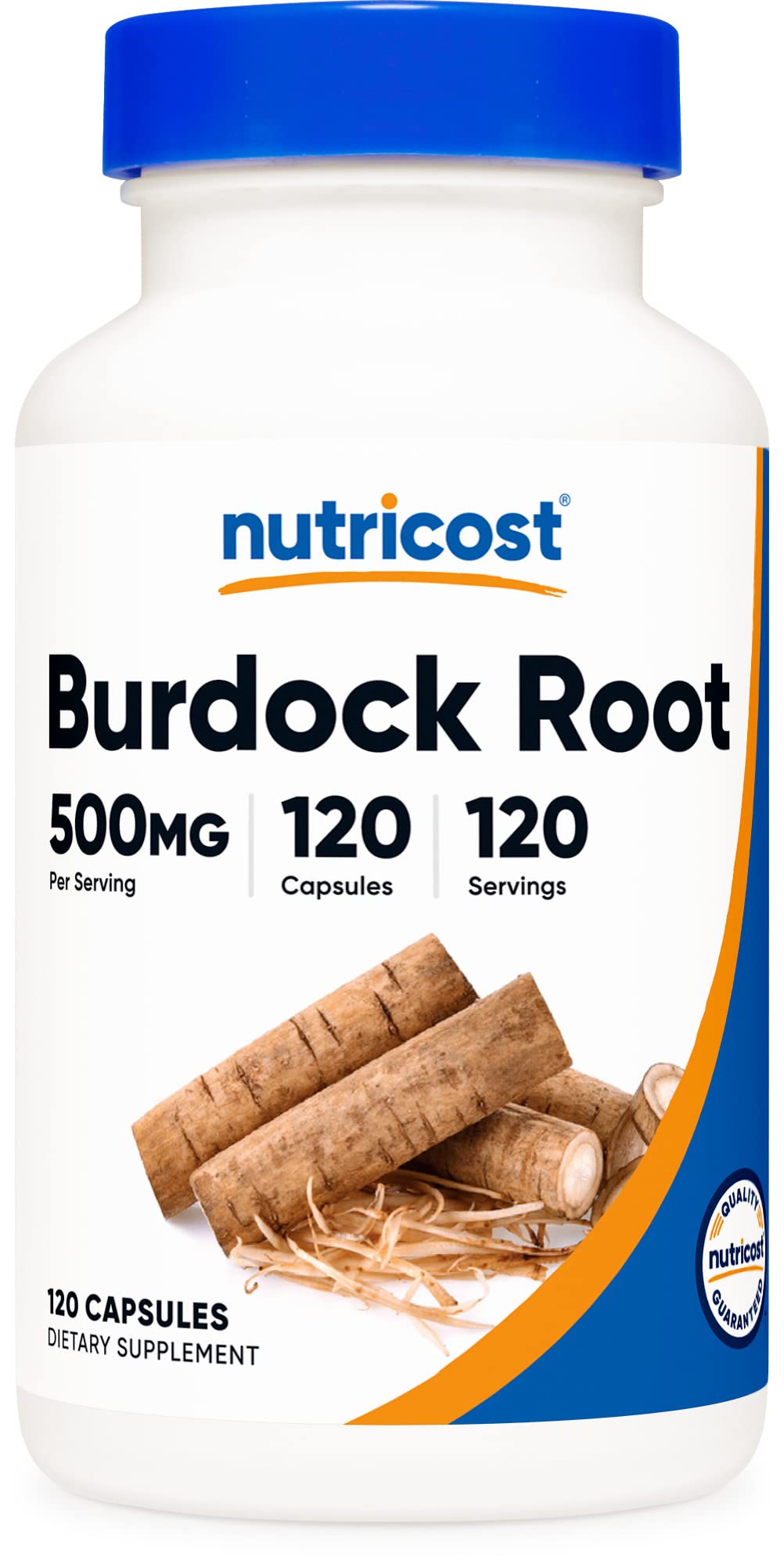 Nutricost جذور الأرقطيون 500 ملجم - 120 كبسولة | خالٍ من الغلوتين، غير معدل وراثيًا