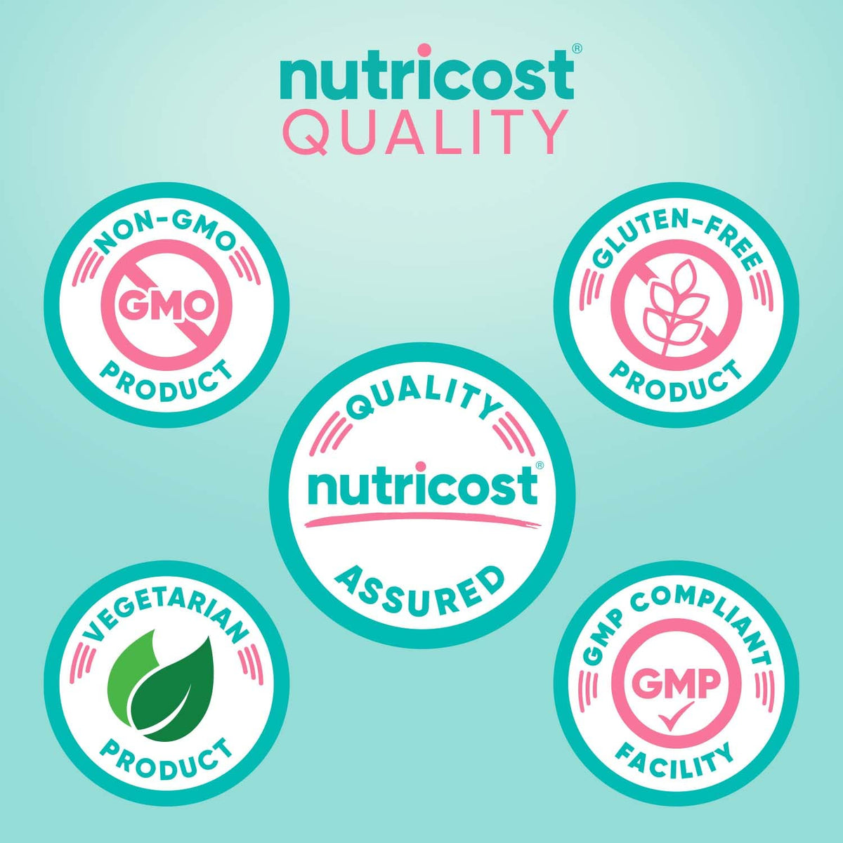 Nutricost كالسيوم 600 ملجم + فيتامين د3 12.5 ميكروجرام للنساء – 180 كبسولة (60 حصة) – نباتي، غير معدّل وراثيًا، خالي من الغلوتين