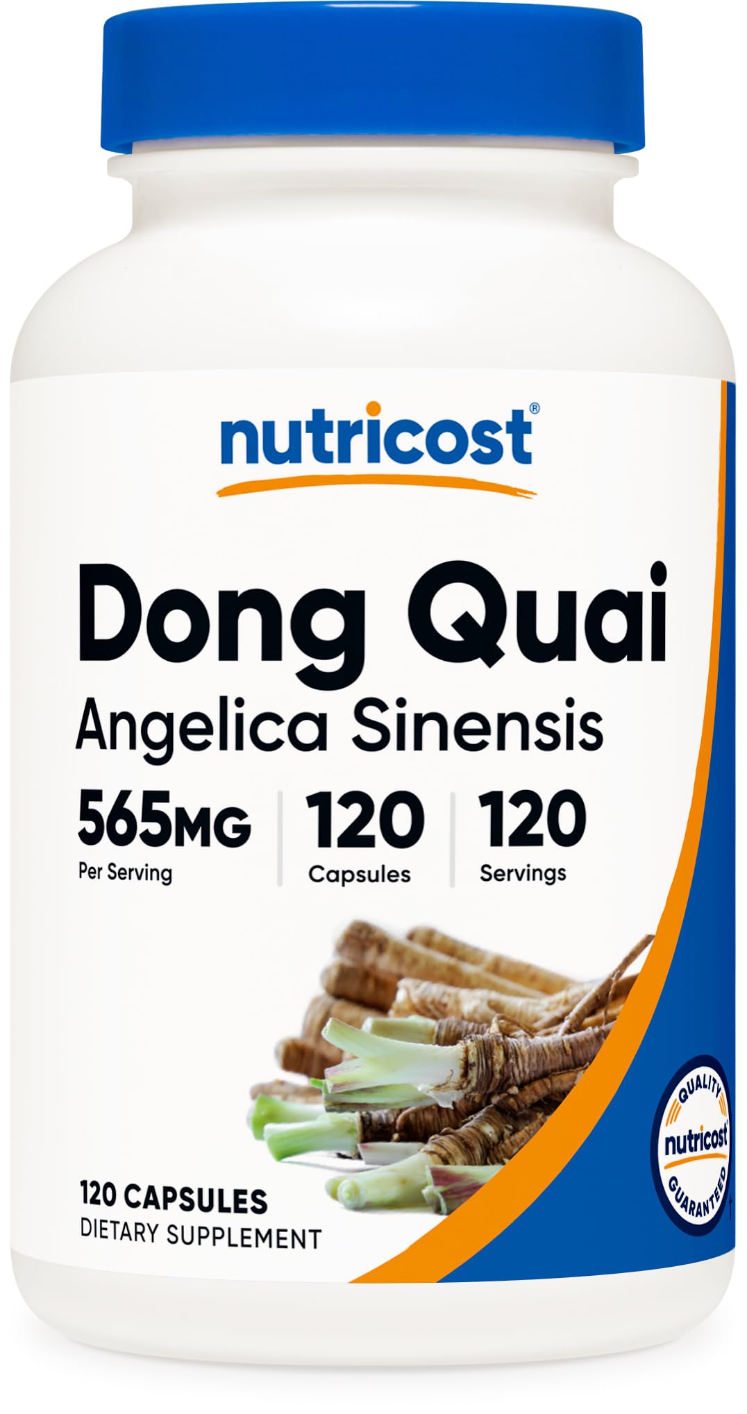 Nutricost Dong Quai 565 ملجم – 120 كبسولة نباتية (أنجليكا صينية) | خالٍ من الغلوتين وغير معدل وراثيًا