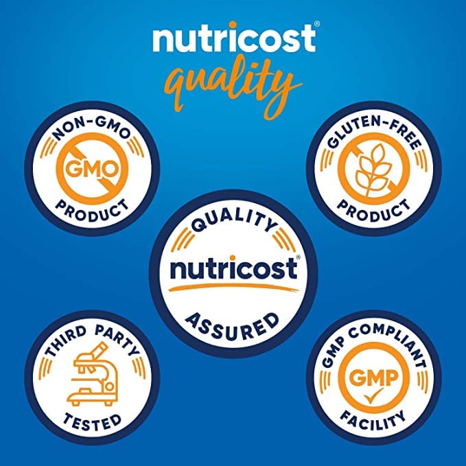 Nutricost Garlic 1000mg Softgels – عديمة الرائحة، خالية من الغلوتين | 240 كبسولة هلامية