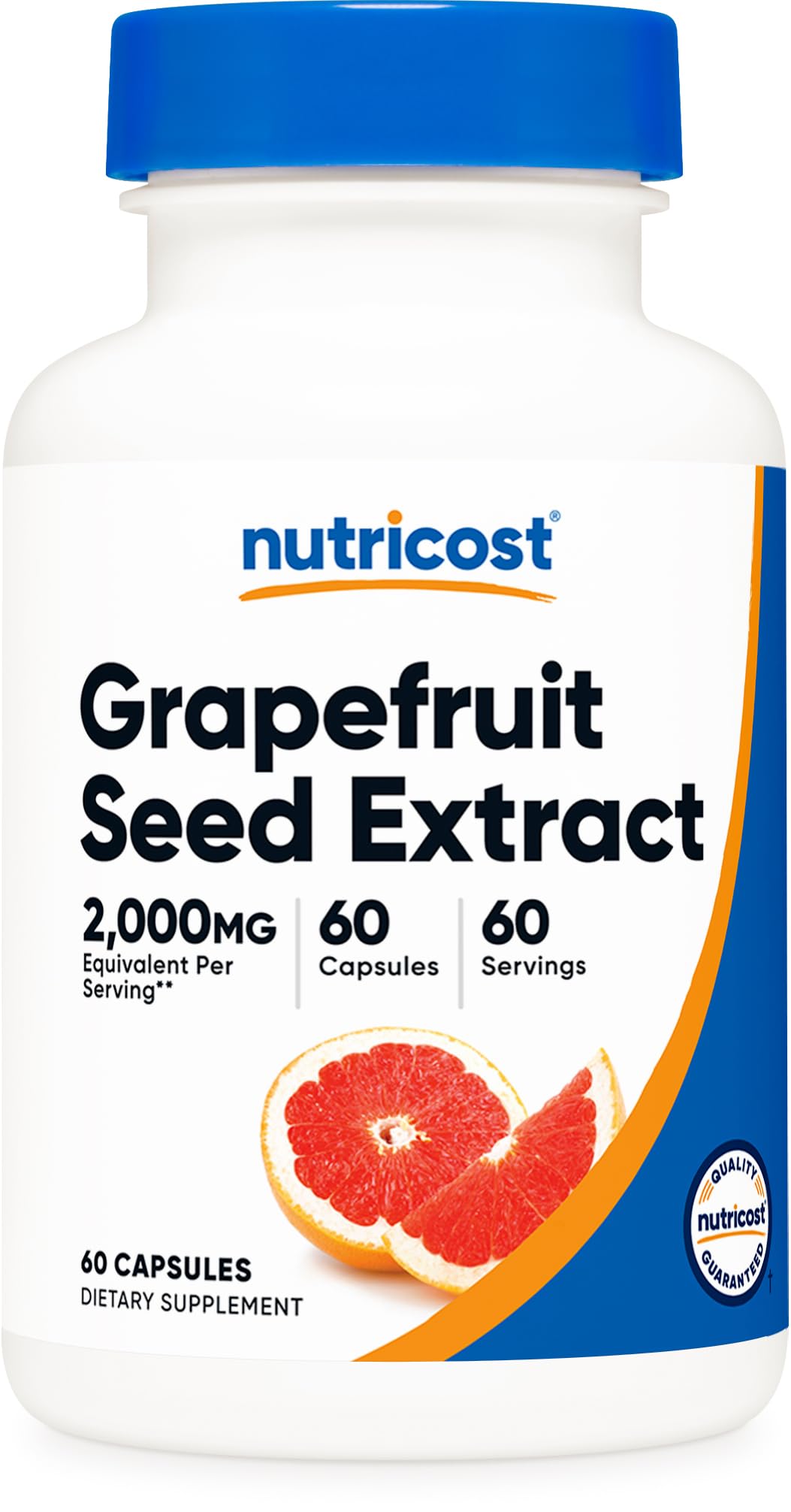 Nutricost Grapefruit Seed Extract 2,000mg β 60 Vegetarian Capsules | Gluten Free, Non-GMO
