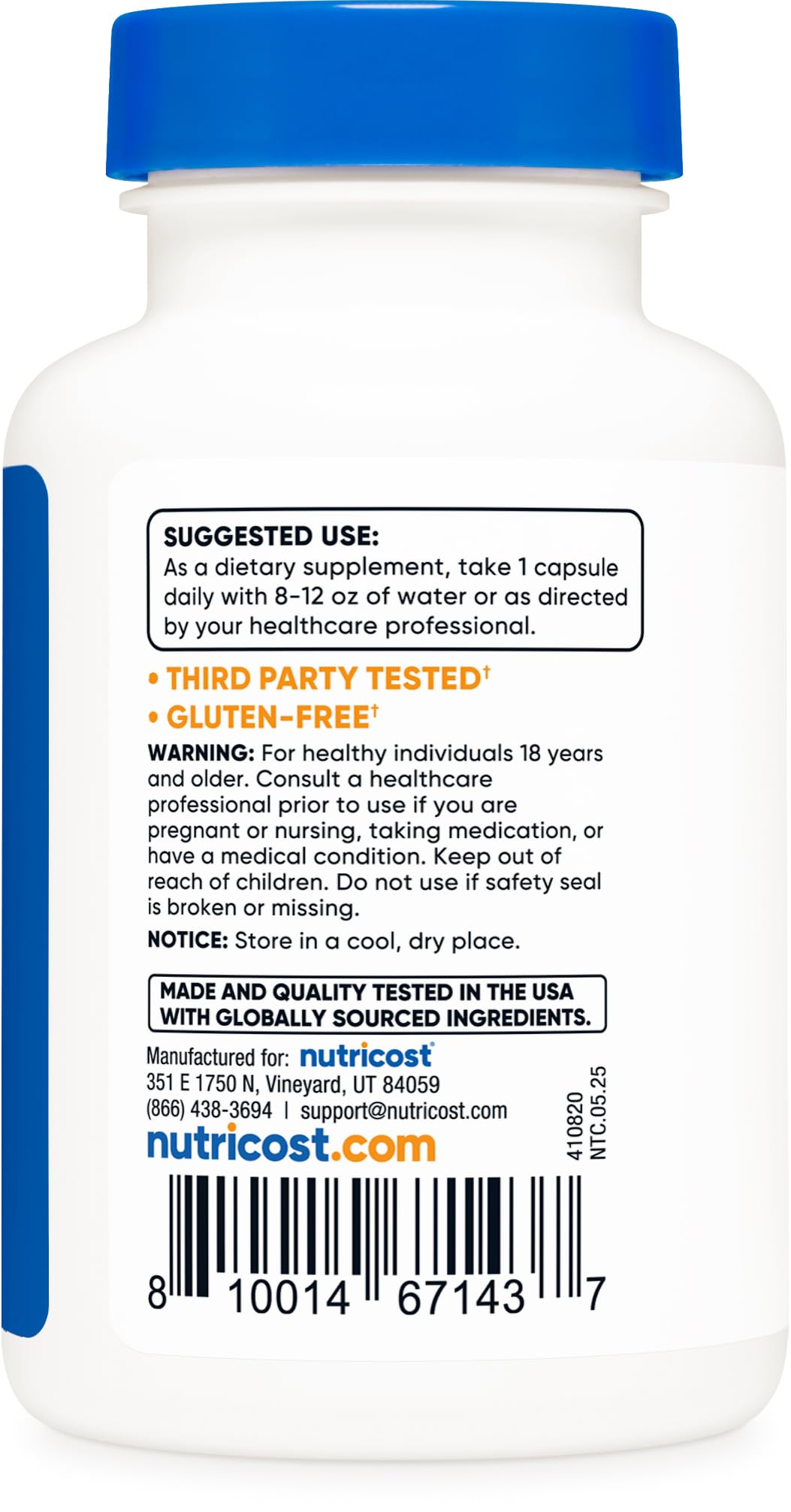 Nutricost Grapefruit Seed Extract 2,000mg β 60 Vegetarian Capsules | Gluten Free, Non-GMO