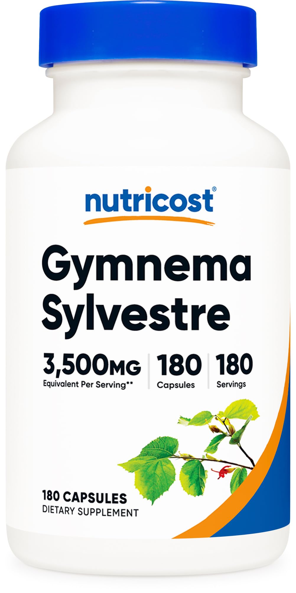 Nutricost Gymnema Sylvestre 3,500 ملجم (20:1) - 180 كبسولة، غير معدلة وراثيًا، خالي من الغلوتين