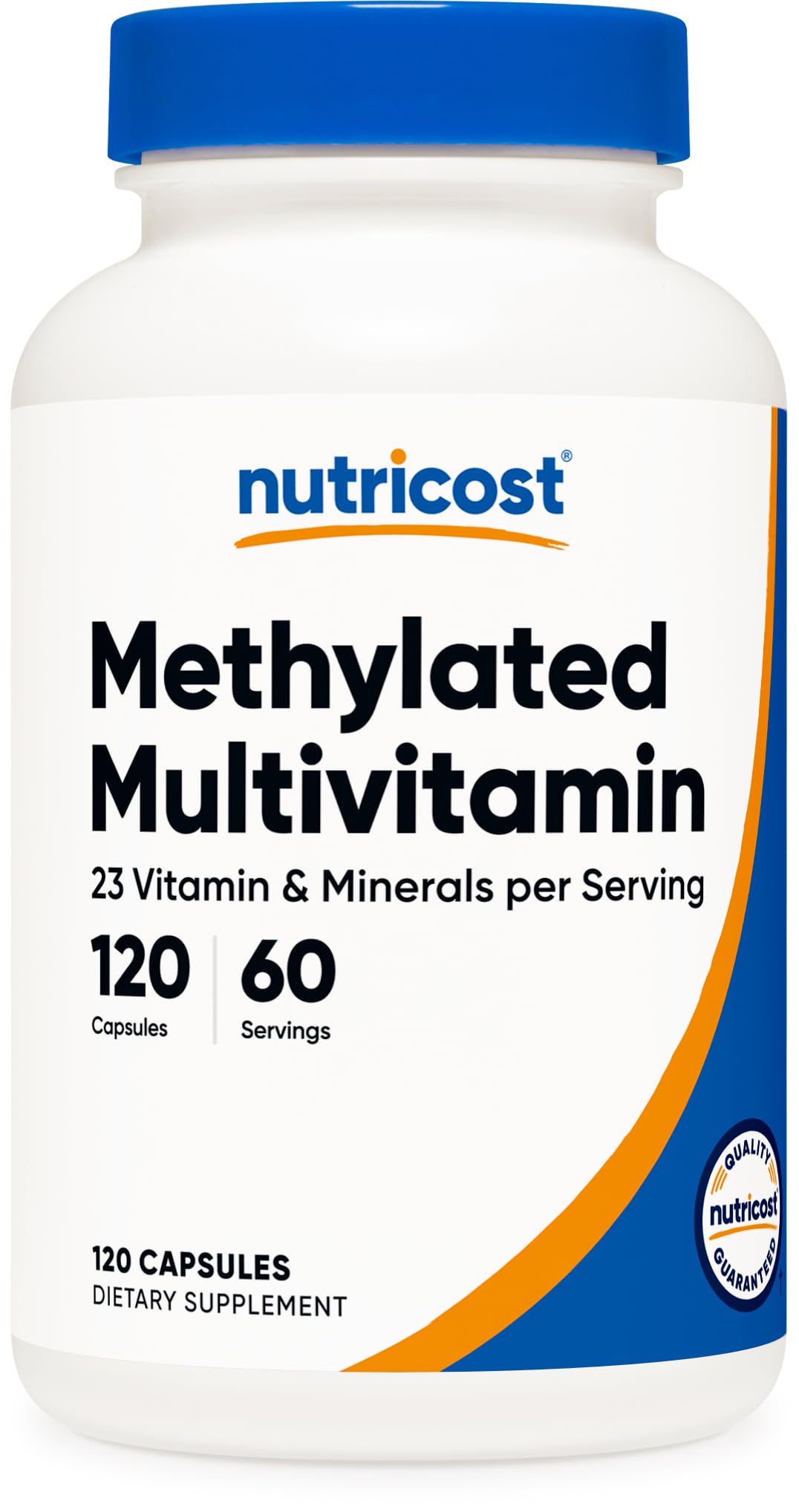 فيتامينات متعددة ميثيلية من Nutricost - 120 كبسولة، 60 جرعة | 23 فيتامينًا ومعدنًا