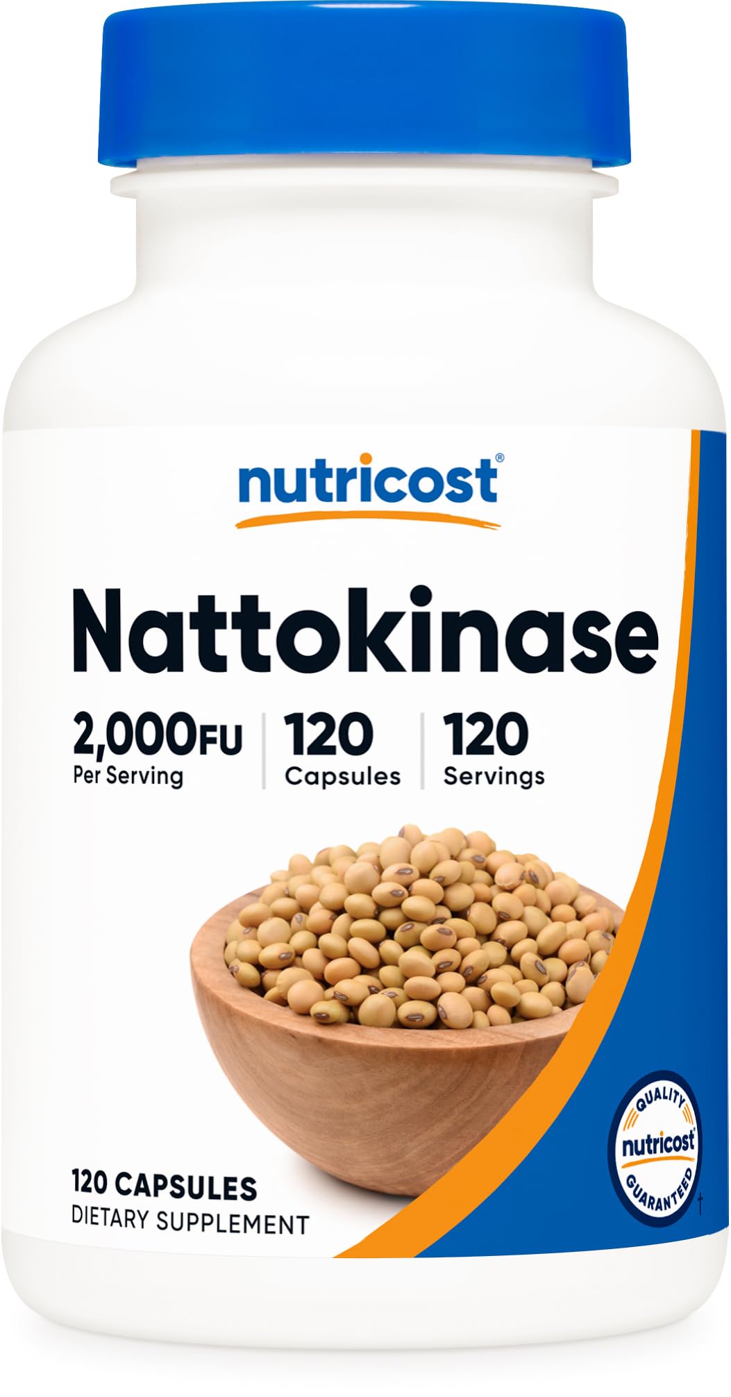 Nutricost Nattokinase 2,000 وحدة في، 120 كبسولة – خالٍ من الجلوتين، غير معدل وراثيًا، مناسب للنباتيين