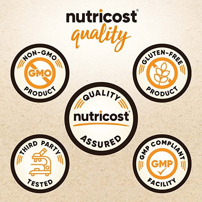 كلوريلا عضوي من Nutricost بتركيز 500 ملغ – 240 قرص، خالٍ من الغلوتين وغير معدل وراثيًا