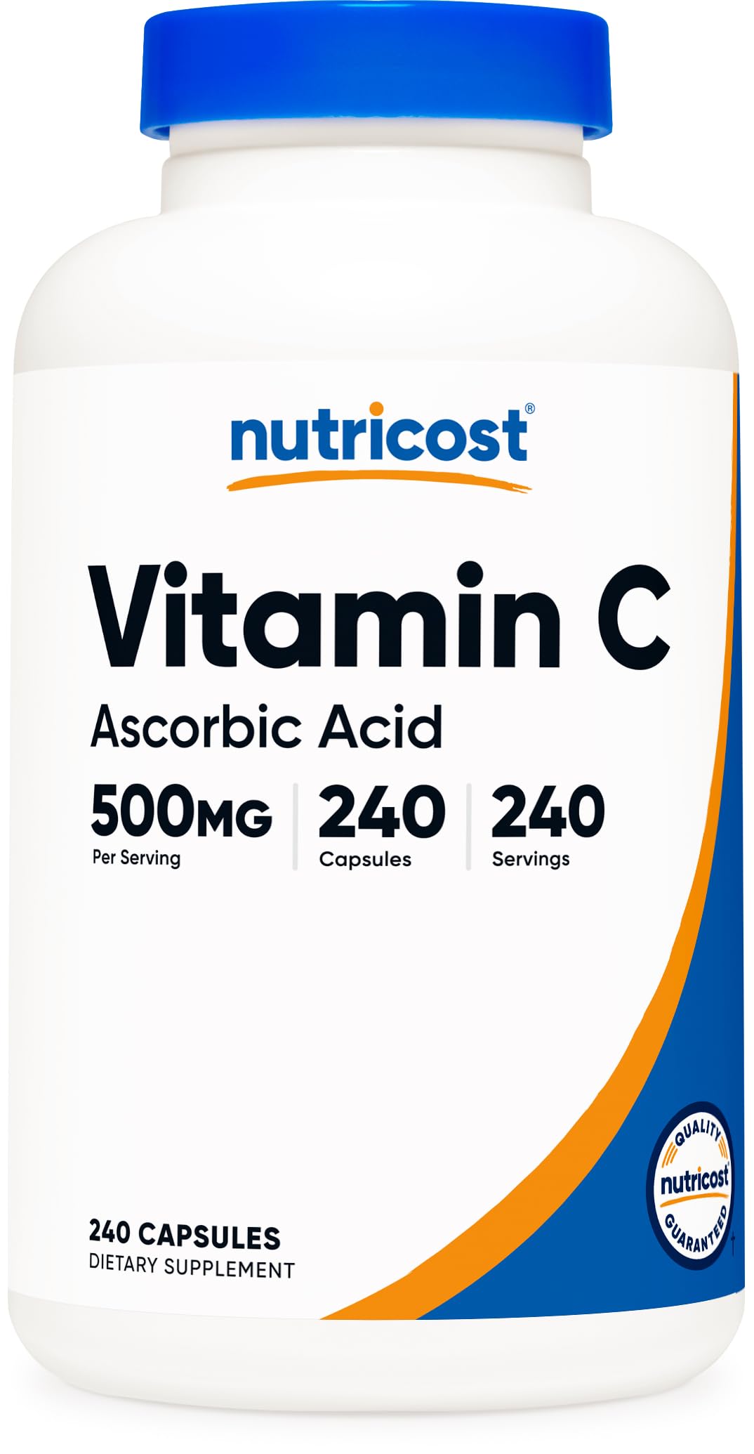 Nutricost Vitamin C 500mg β 240 Capsules | Vegetarian, Gluten Free & Non-GMO