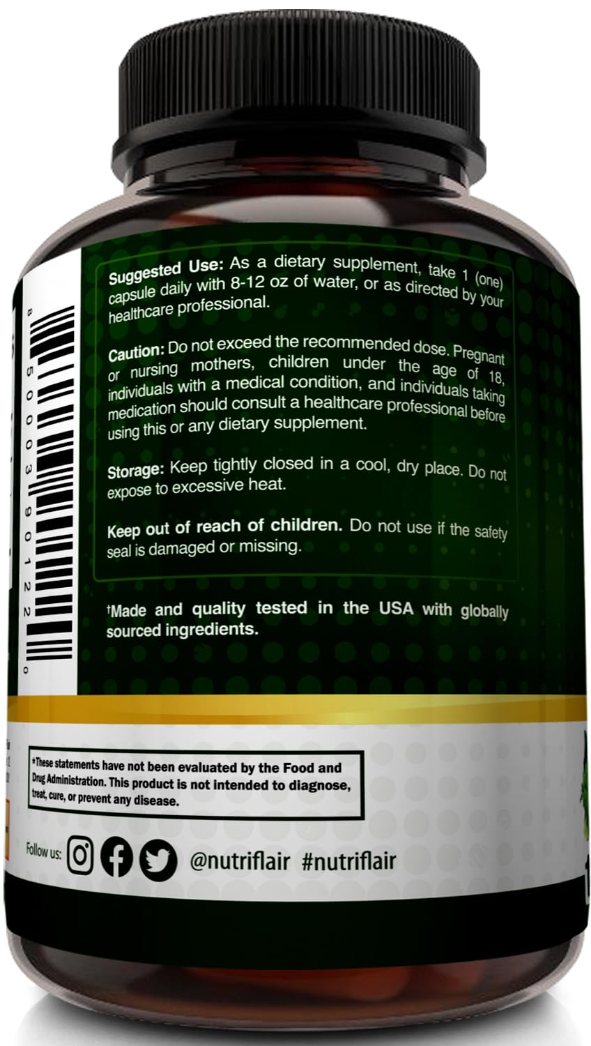 NutriFlair DIM 400mg with Bioperine β 120 Capsules | Hormone Balance & Estrogen Metabolism Support