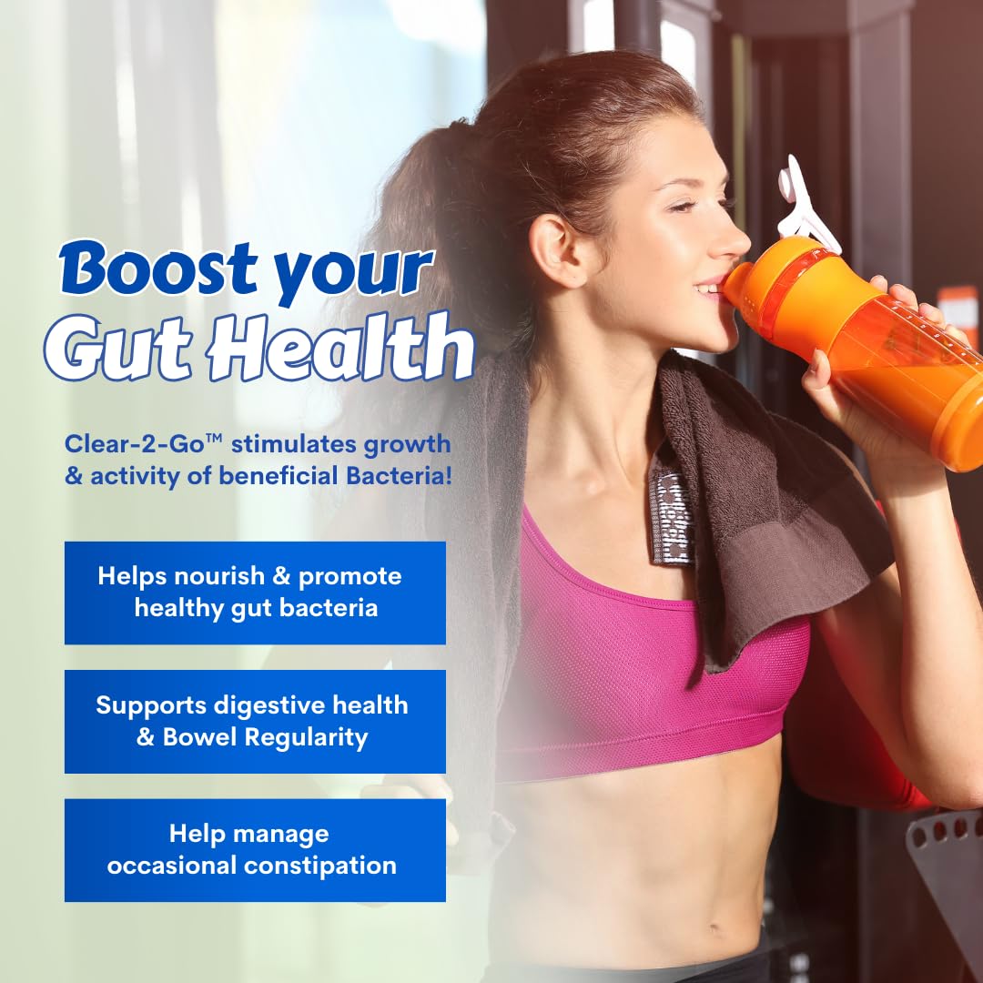 Nutritional Designs Clear 2 Go مسحوق ألياف البريبيوتيك - الإينولين، خالٍ من الغلوتين، 15.8 أوقية