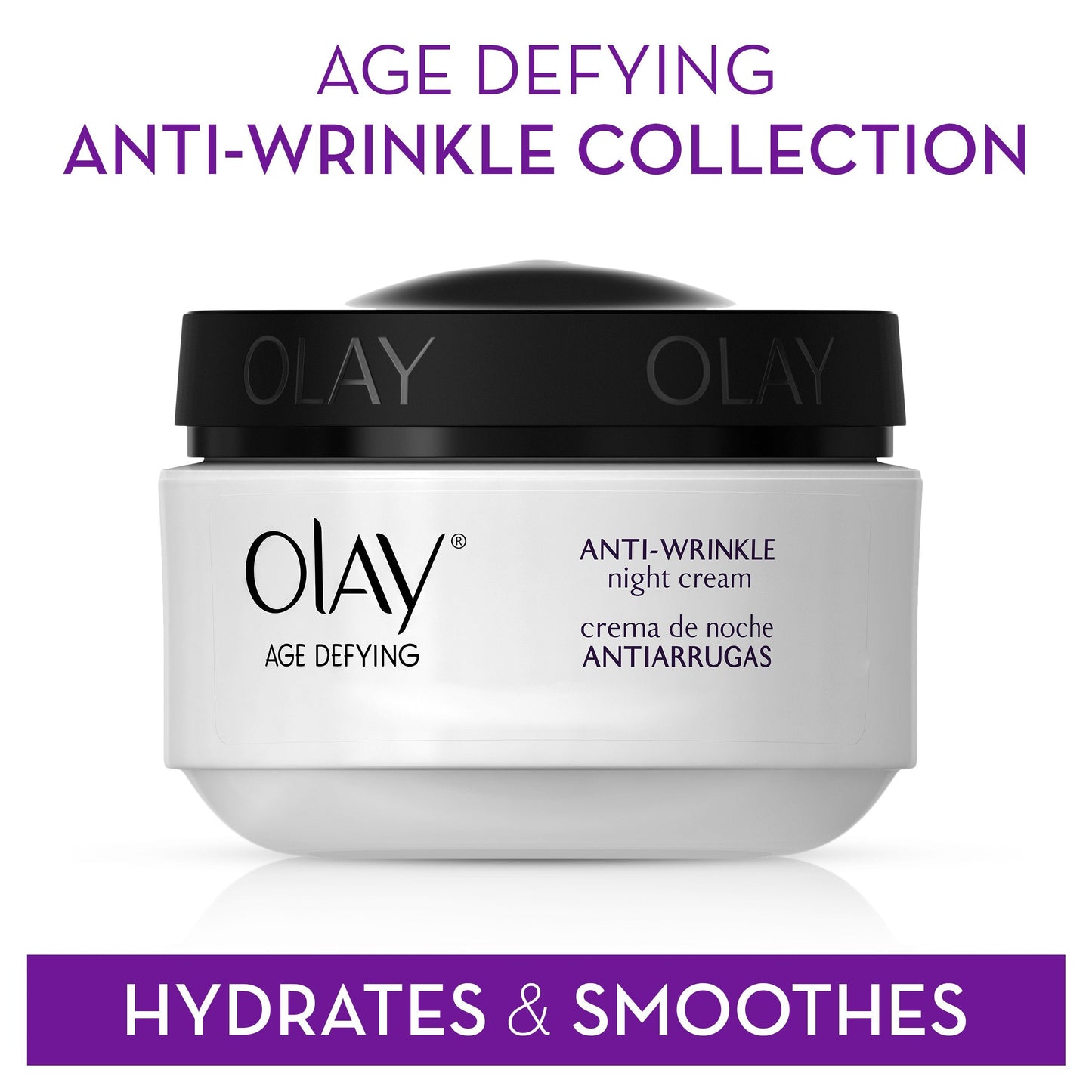 Olay Age Defying Anti-Wrinkle Replenishing Night Face Cream – 2 oz, 3-Count