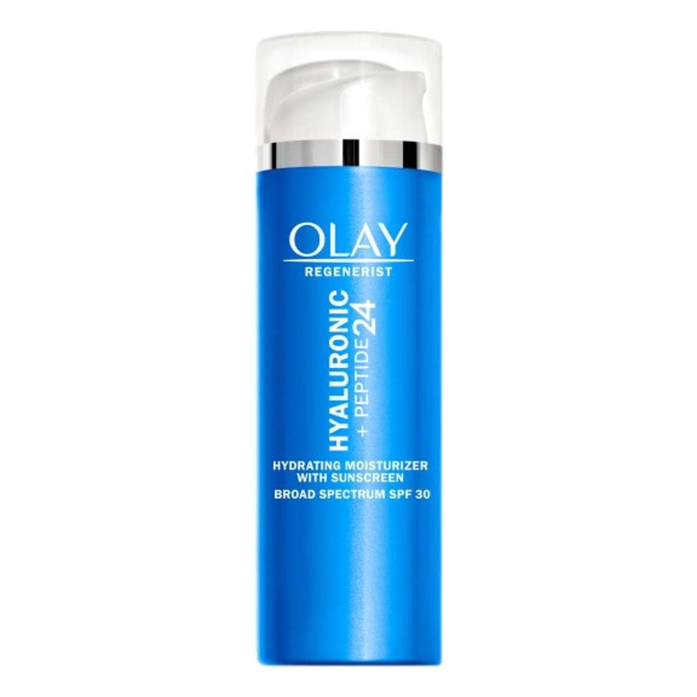 Olay Regenerist Hyaluronic + Peptide 24 SPF 30 Moisturizer – Fragrance-Free, 1.7 oz