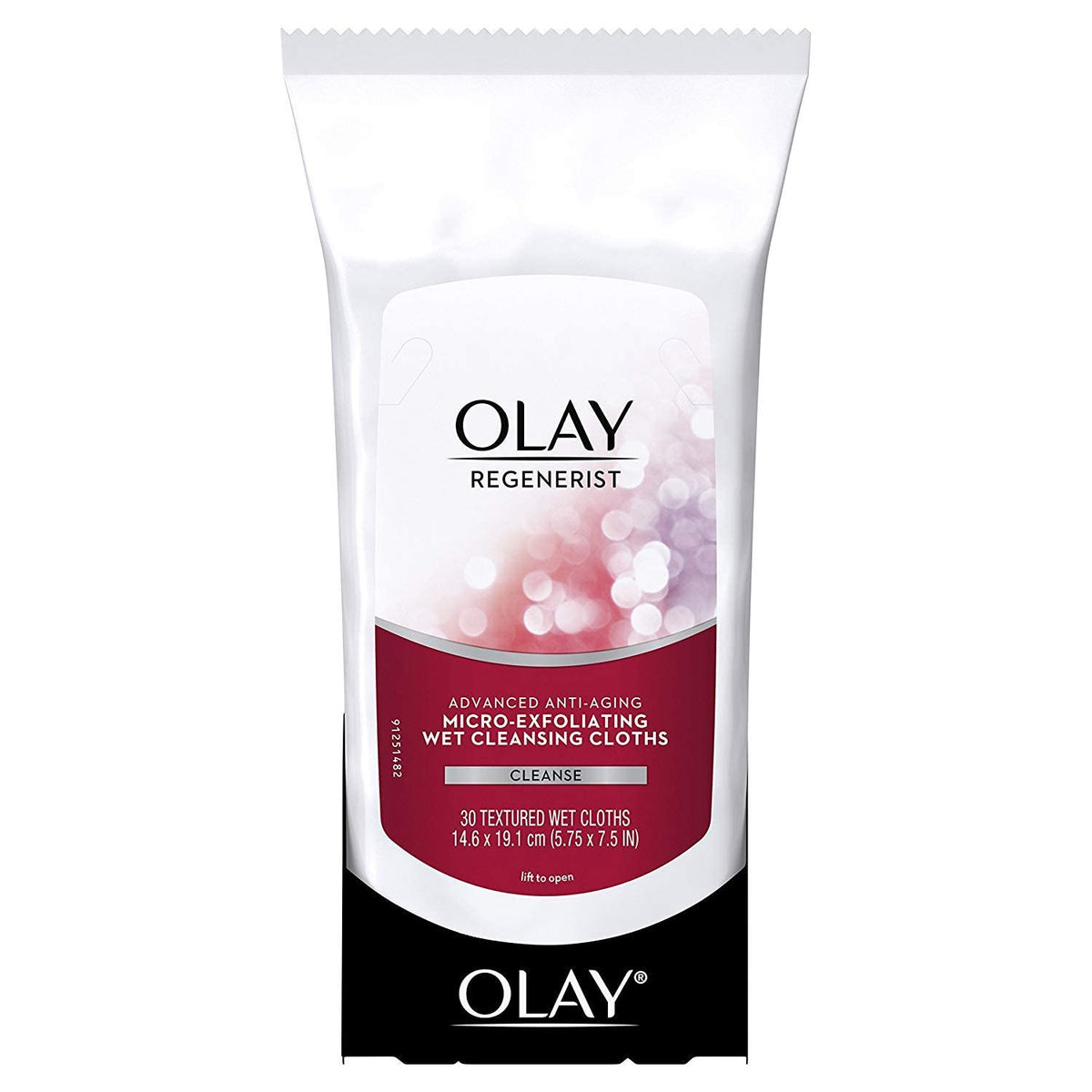 OLAY Regenerist Advanced Anti-Aging Micro-Exfoliating Cleansing Cloths β Pack of 2, 30 Cloths Each