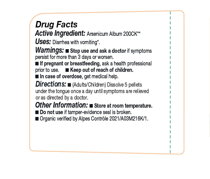 OLLOIS Arsenicum Album 200ck β Organic, Lactose-Free, Vegan Homeopathic Medicine | 80 Pellets (Pack of 1)