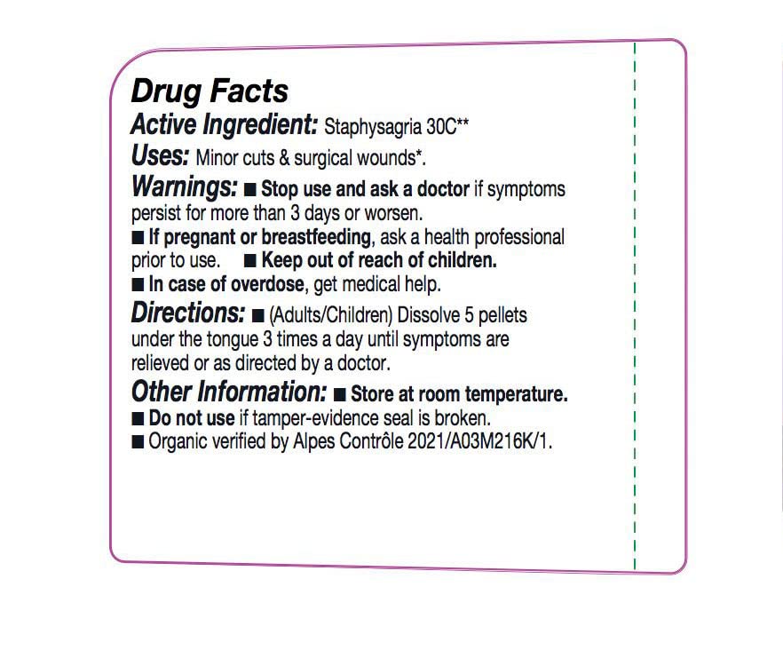 OLLOIS Staphysagria 30C دواء معالجة مثلية عضوي خالٍ من اللاكتوز - 80 حبة (عبوة من 1)
