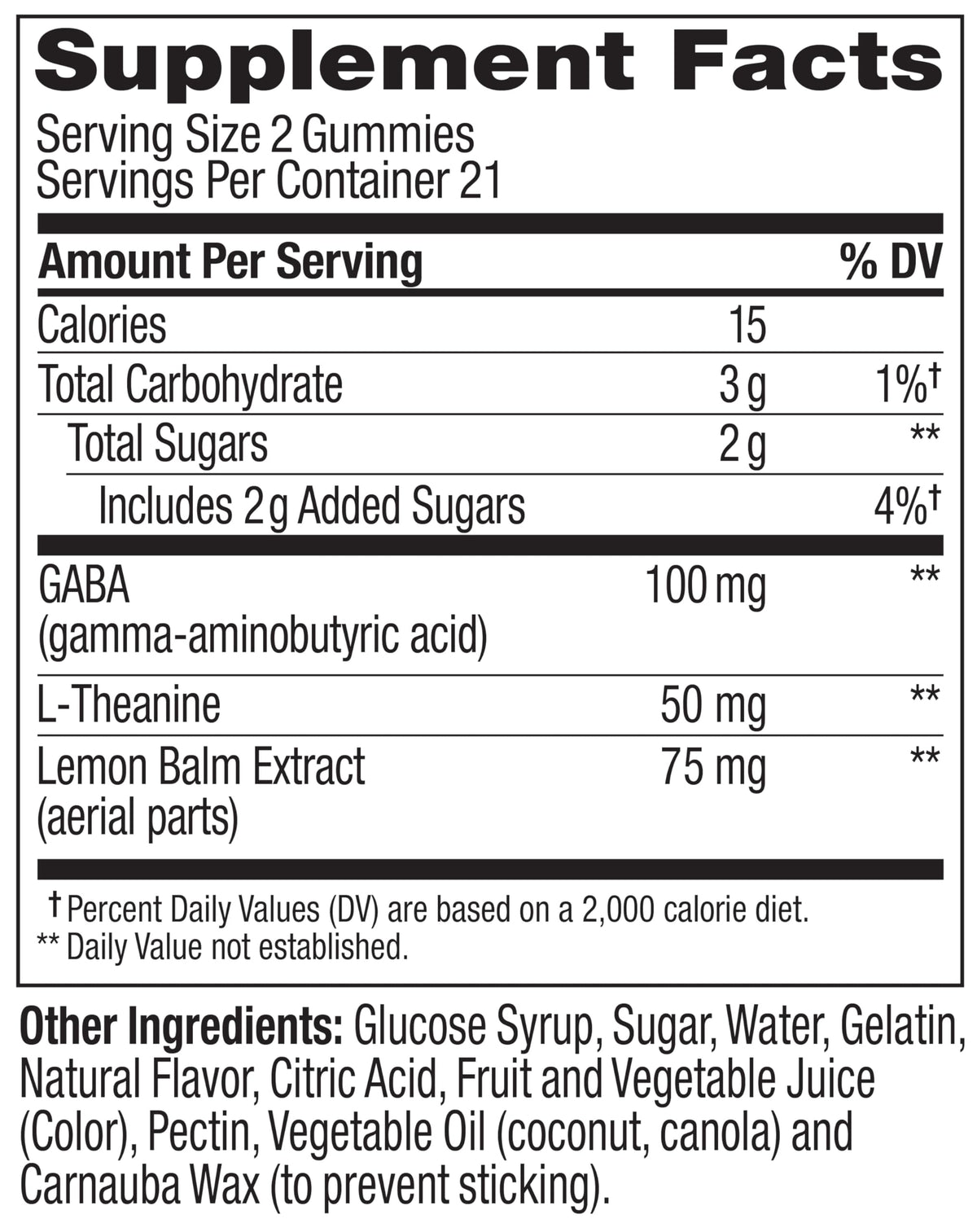 OLLY Goodbye Stress Gummy – جاما أمينوبيوتيريك، ل-ثيانين، بلسم الليمون (التوت) – 42 قطعة