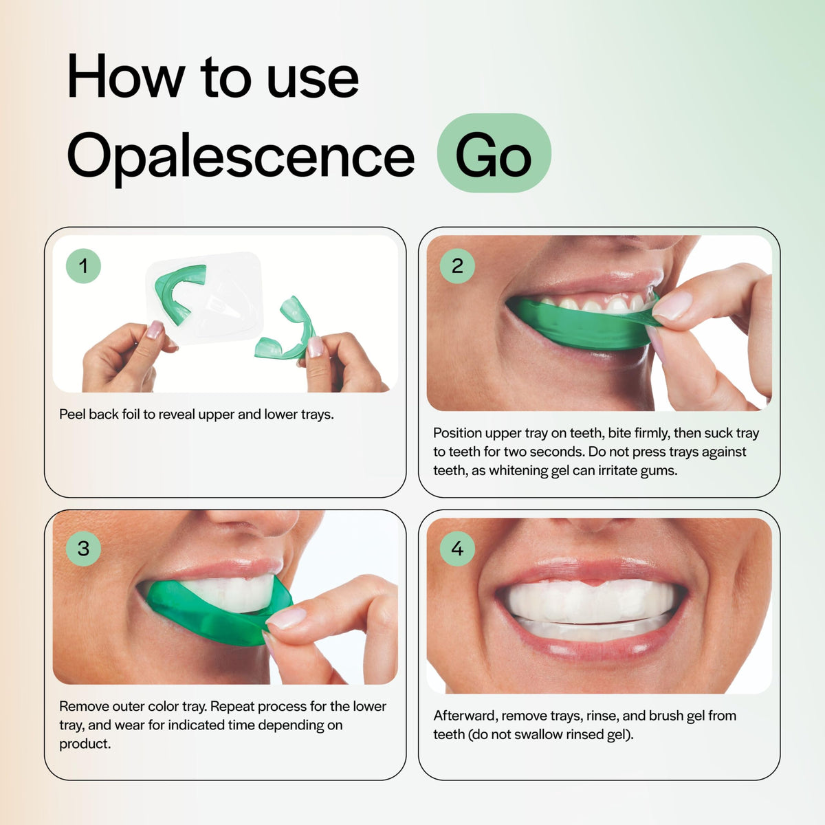 Opalescence Go 15% Mint Teeth Whitening Trays β 10 Treatments | Ultradent
