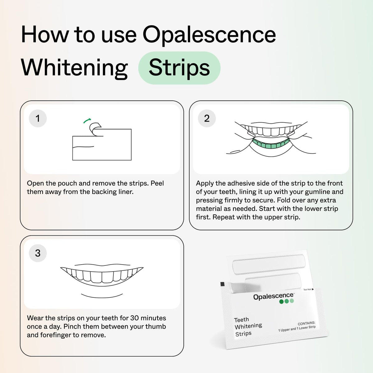 Opalescence Teeth Whitening Strips β 12 Treatments, 10% Hydrogen Peroxide, Enamel Safe