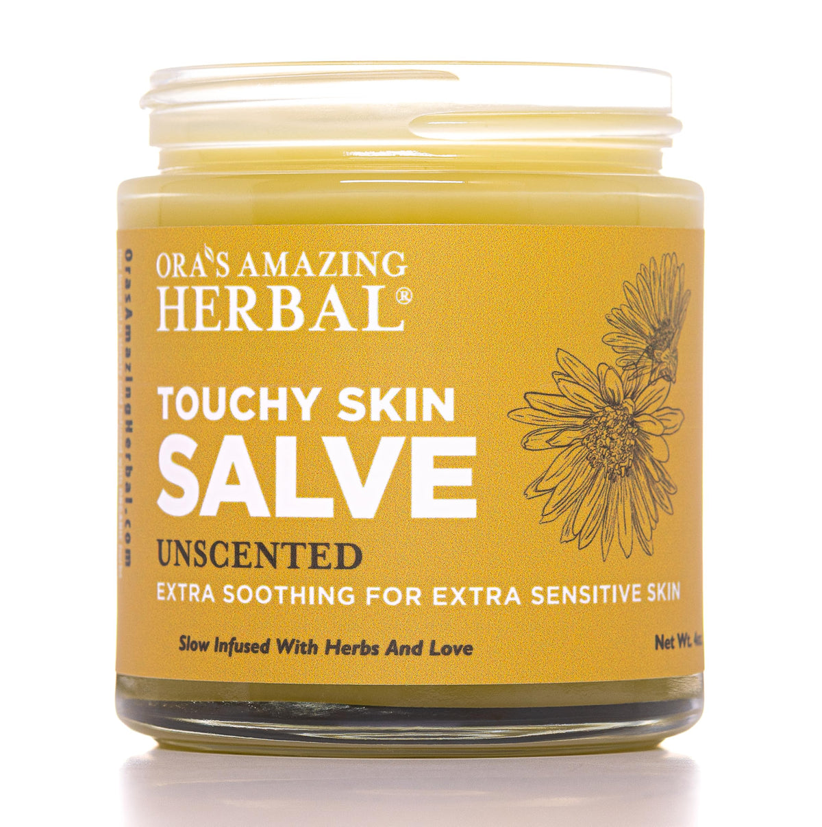 Ora's Amazing Herbal Touchy Skin Salve β Sensitive Skin Eczema Cream (4 oz)