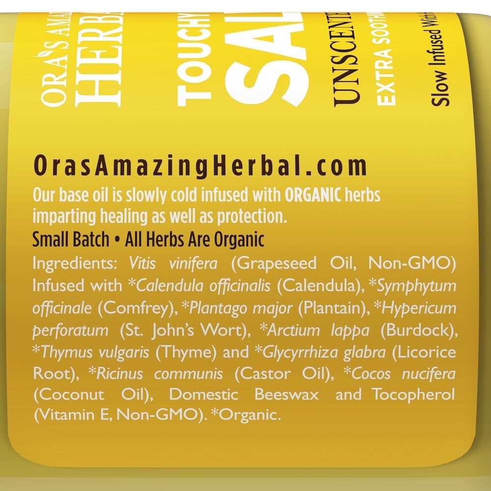 Ora's Amazing Herbal Touchy Skin Salve β Sensitive Skin Eczema Cream (4 oz)