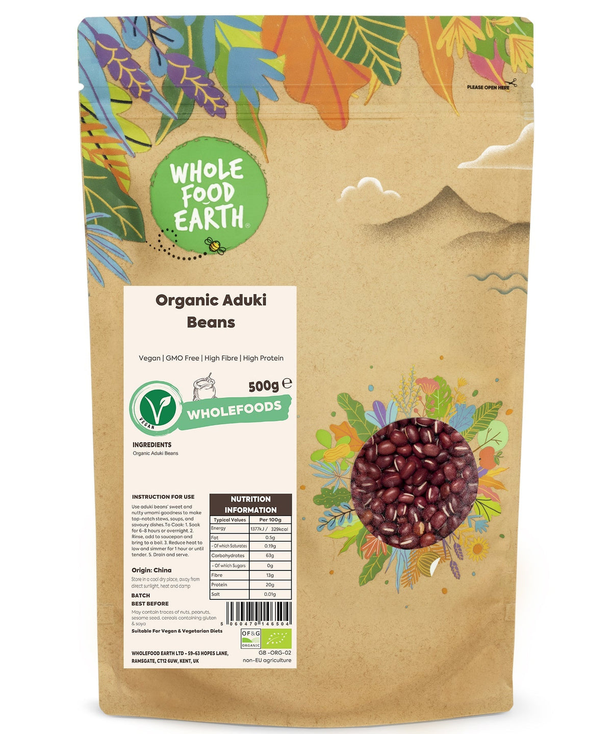 Organic Aduki Beans