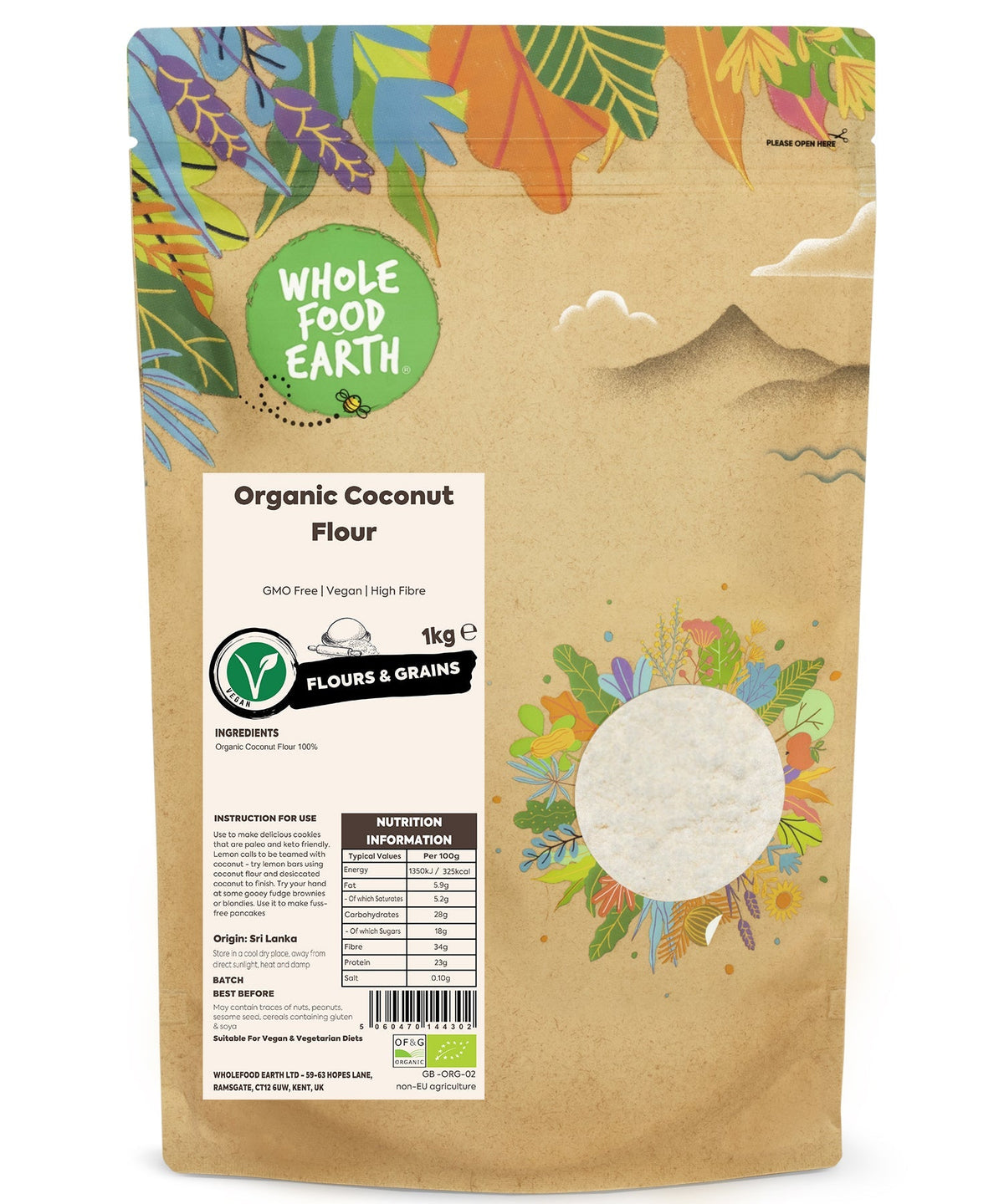 Organic Coconut Flour - HealVia