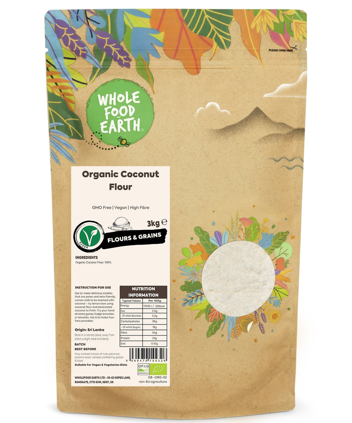 Organic Coconut Flour - HealVia