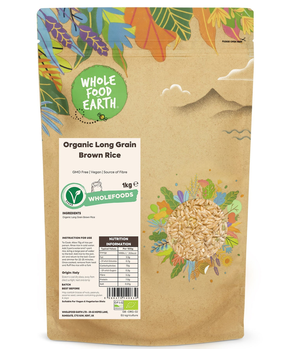Riso Lungo Integrale Biologico