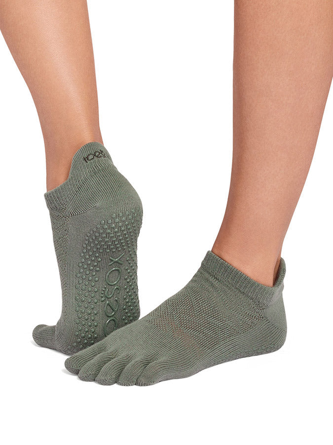 ToeSox Low Rise Full Toe Grip Socks