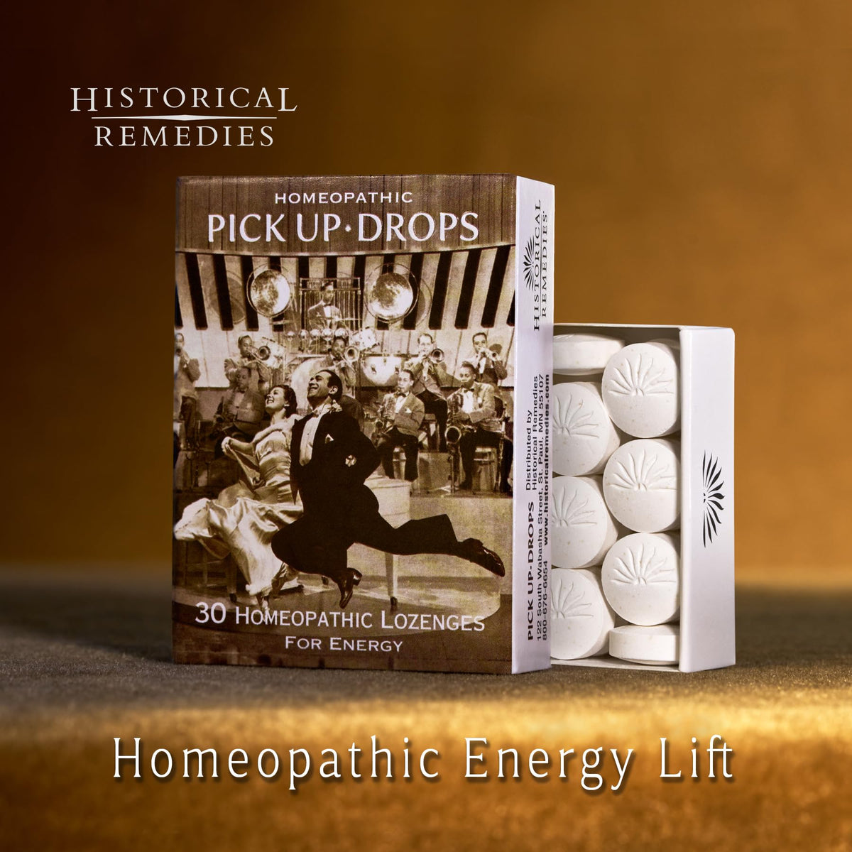 Historical Remedies Pick Up Drops 12 Pack – Vegan & Gluten-Free Homeopathic Lozenges