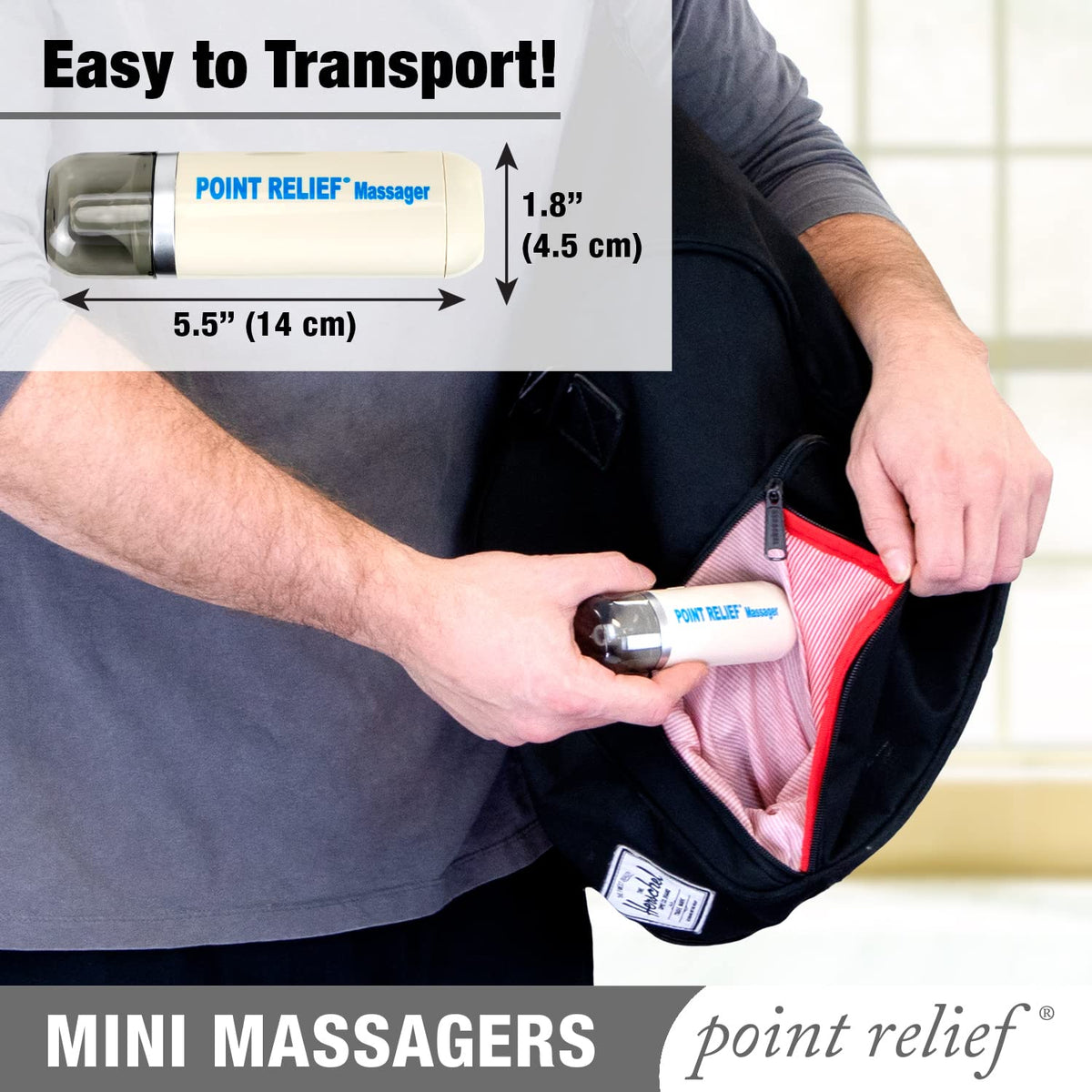 Point Relief 14-1050 Mini Massaggiatore — Terapia Massaggiante Mirata Portatile