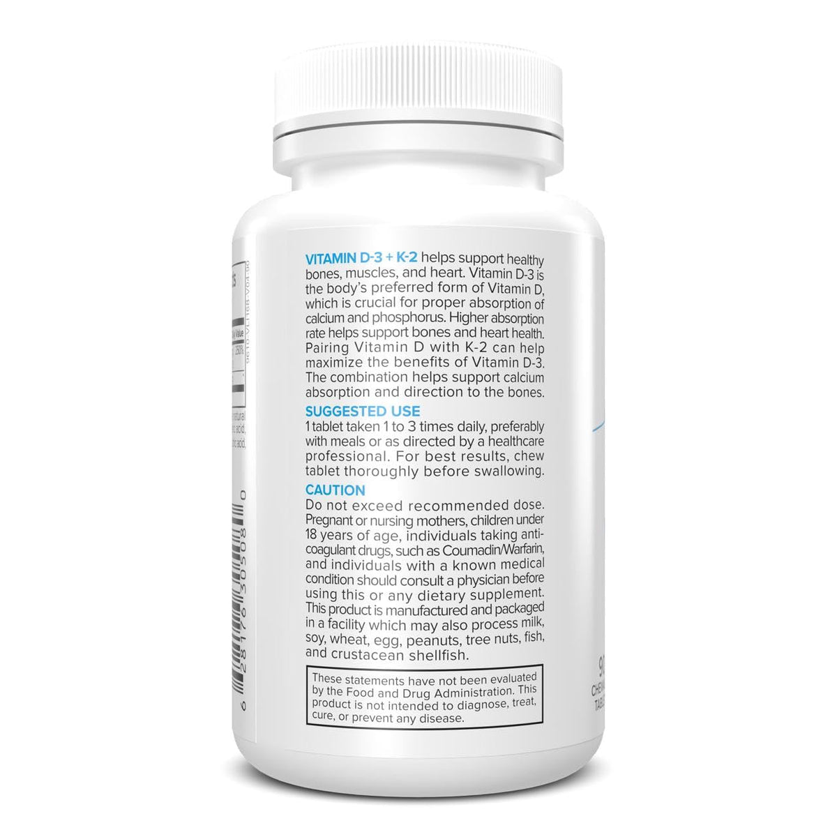 Portions Master Vitamin D3 + K2 5000 IU β Bone & Heart Health (60 Caps) β’ Non-GMO, Gluten-Free
