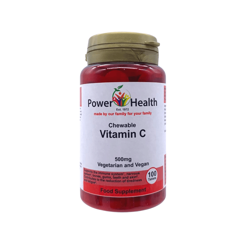 Power Health Vitamin C 500mg Orange with Betacarotene Chewable 100 tablets
