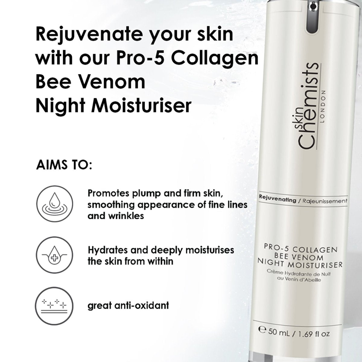 Pro-5 Collagen Bee Venom Night Moisturiser 50ml
