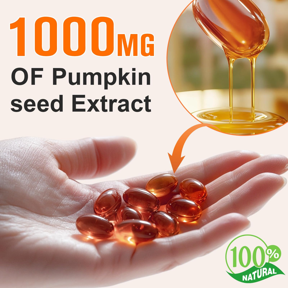 Olio di Semi di Zucca con Capsule di Saw Palmetto, 1000 mg per Porzione – Salute della Prostata e della Vescica, Senza OGM, 300 Capsule Molli