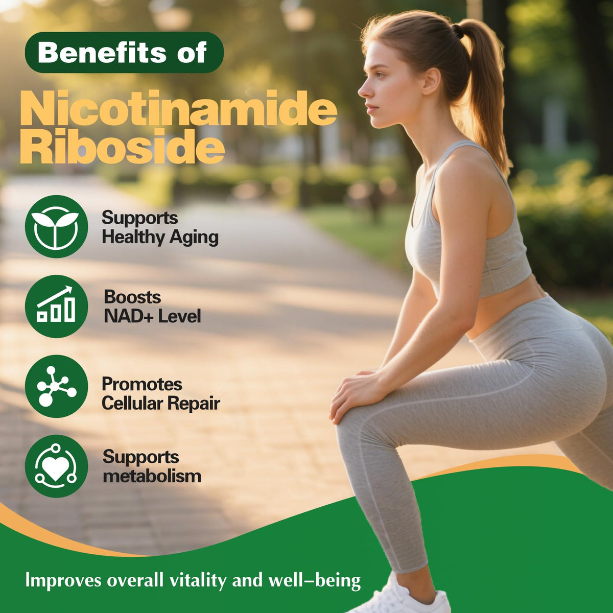 150 Caps NAD+ Trans-Resveratrol 1000mg β Pure Organic Liposomal NAD+ with Nicotinamide Riboside & Resveratrol for Women | Pwerd