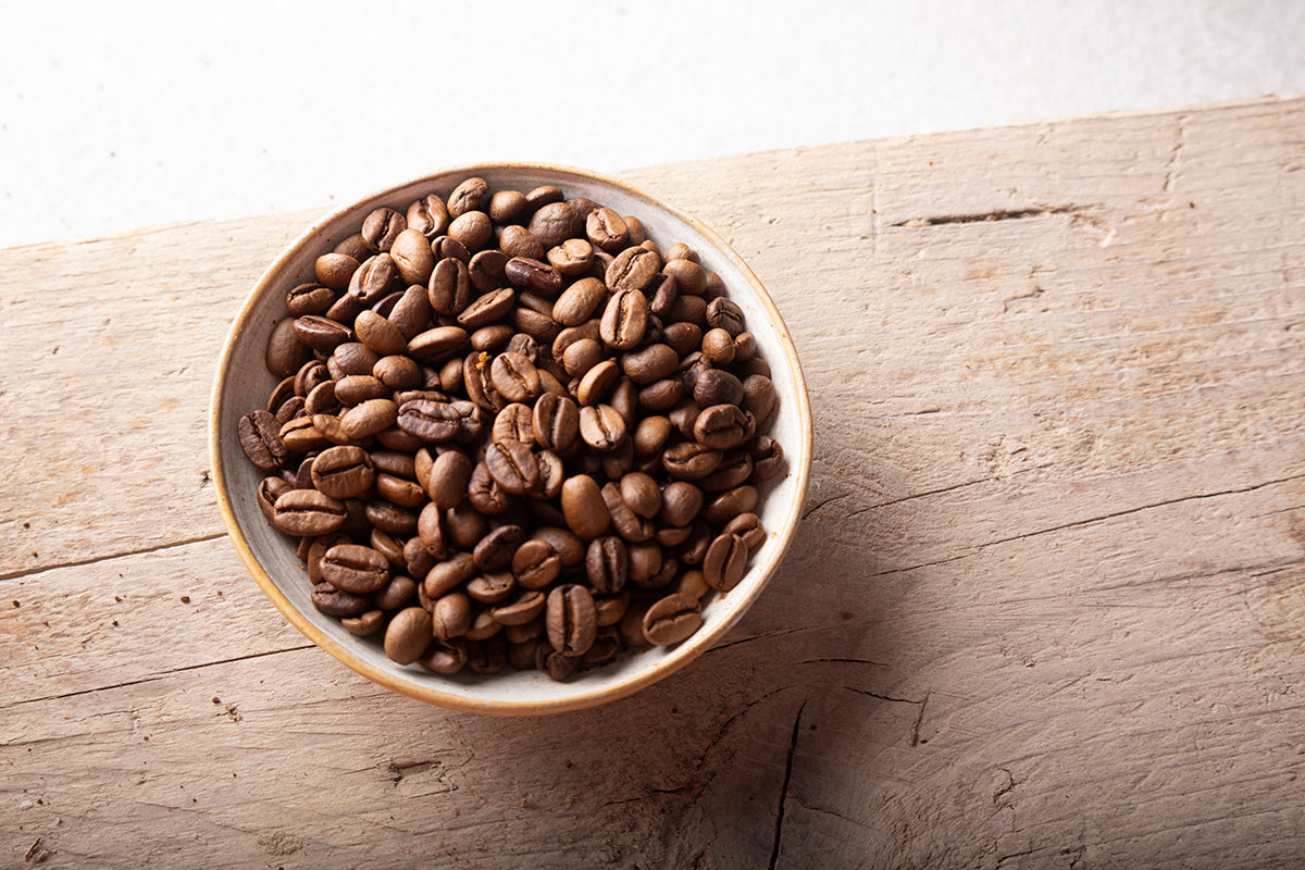 Roasted Organic Whole Coffee Beans - 1kg - RAWGORILLA - HealVia