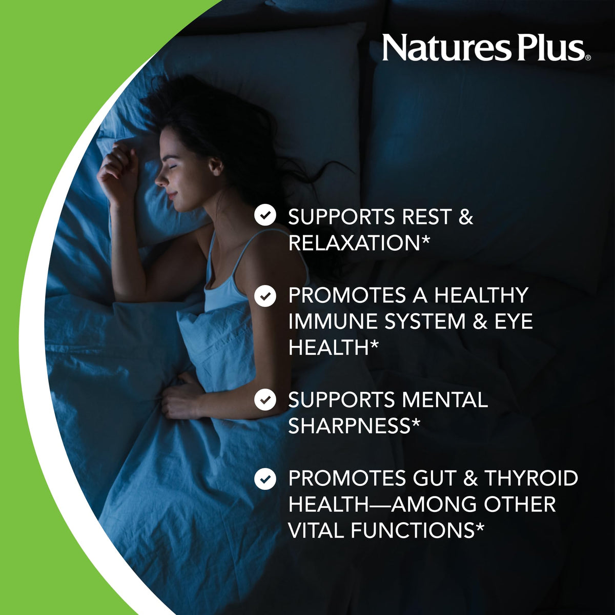 Natures Plus ميلاتونين 20 ملجم – 90 قرص سريع المفعول | نباتي، خالٍ من الجلوتين