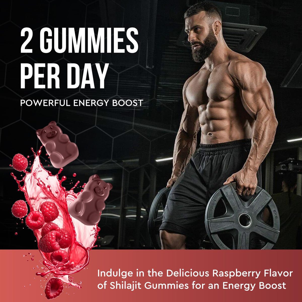 ReviNutra Shilajit Gummies | Complesso Biologico Himalayano 14 in 1 per Energia, Cognizione e Immunità