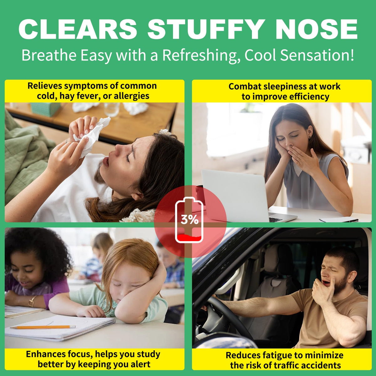 Ruduwu Nasal Stick 8 Pack β Natural Inhaler for Quick Congestion Relief, Energy Boost & Daily Relaxation