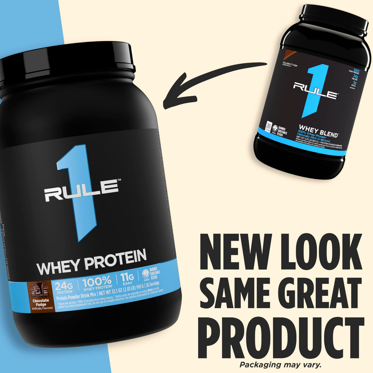 Proteine del siero del latte Rule 1 – 24g di Proteine ad Azione Rapida da Fonti Esclusivamente del Siero del Latte con EAA e BCAA Naturalmente Presenti (4,5 kg, gusto Gelato alla Vaniglia)