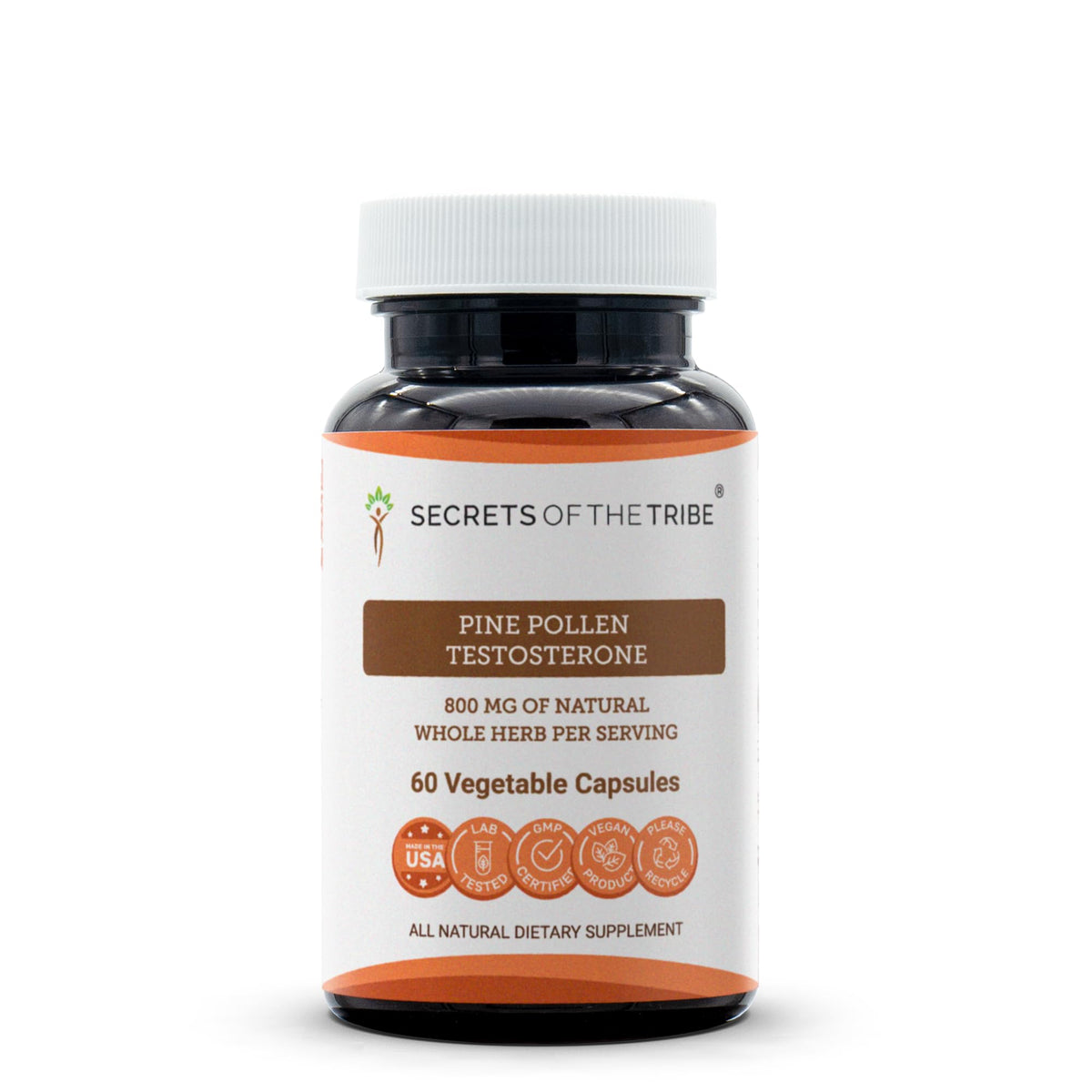 Secrets of the Tribe Pine Pollen 60 Capsules – Testosterone Support