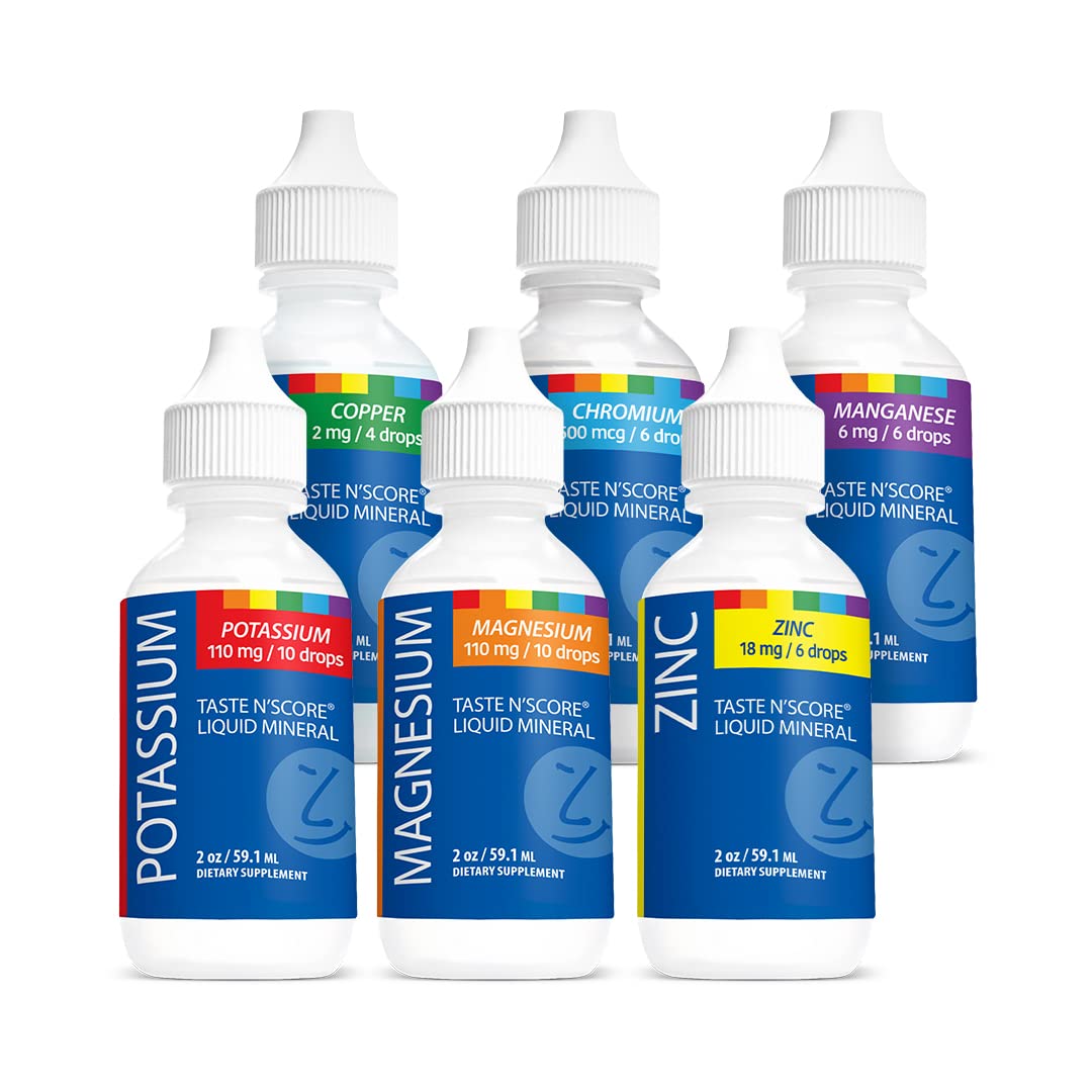 Lyte Balance Taste N' Score Kit di minerali liquidi – Confezione da 6 (60 ml) | Gocce di minerali puri