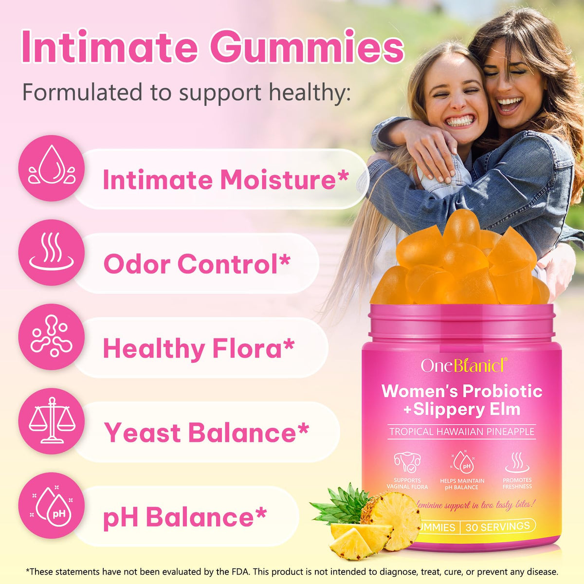 Beyxdu Probiotics for Women Gummies β Feminine Balance, Vaginal Health, Prebiotics & Lactobacillus β 60 Gummies