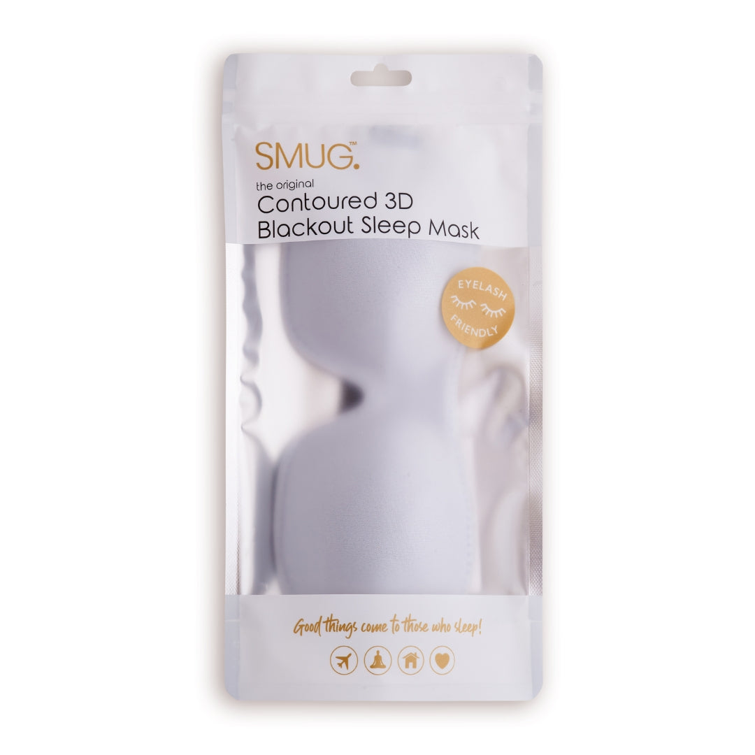 Contoured 3D Blackout Sleep Mask - Grey