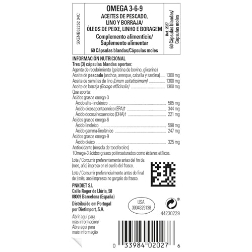 Solgar 1300 mg Omega 3-6-9-60 Softgels β Joint & Skin Health | Non-GMO, Gluten Free | 20 Servings