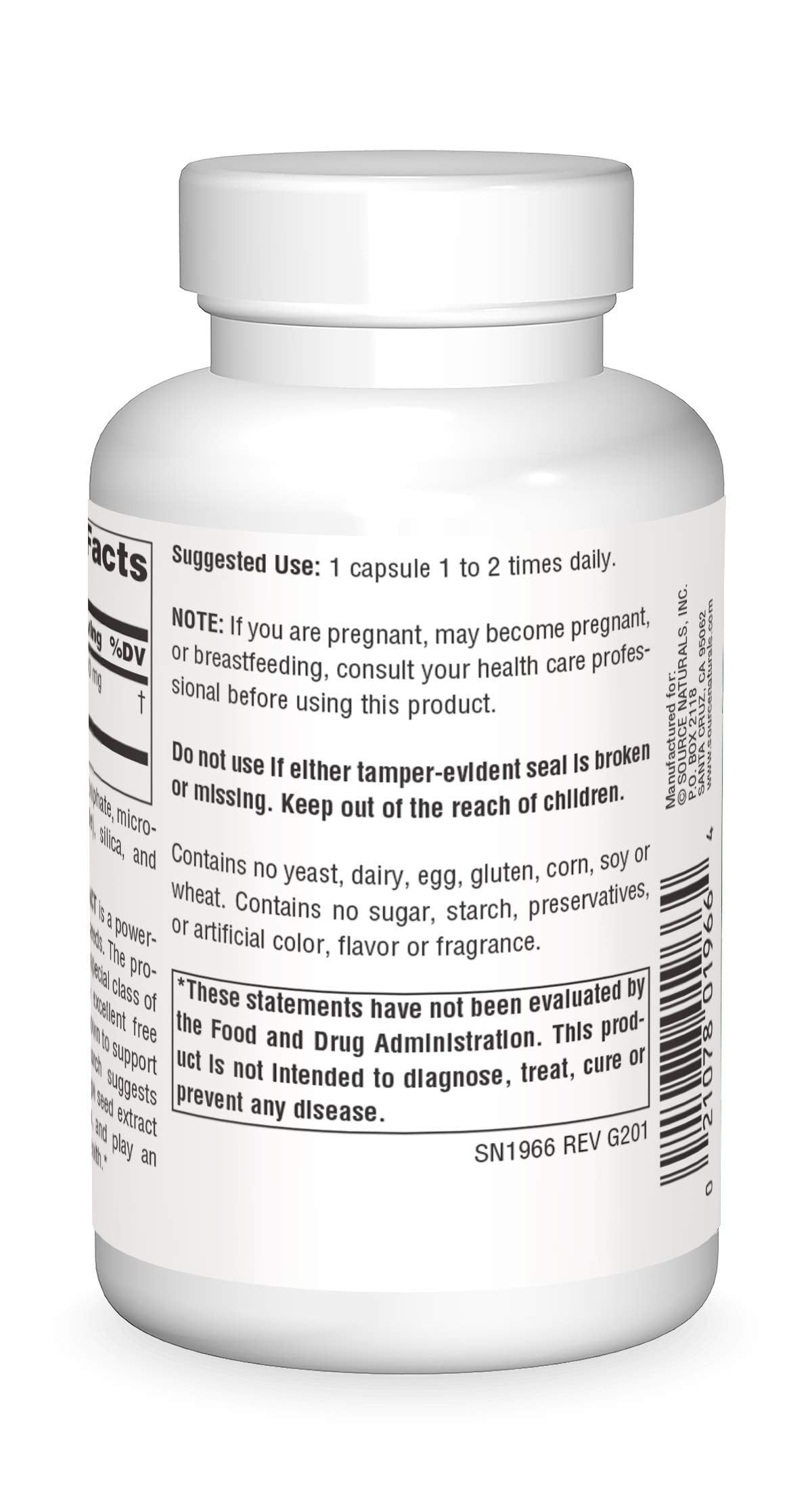 Source Naturals Grape Seed Extract Proanthodyn 100 mg - 120 Capsules
