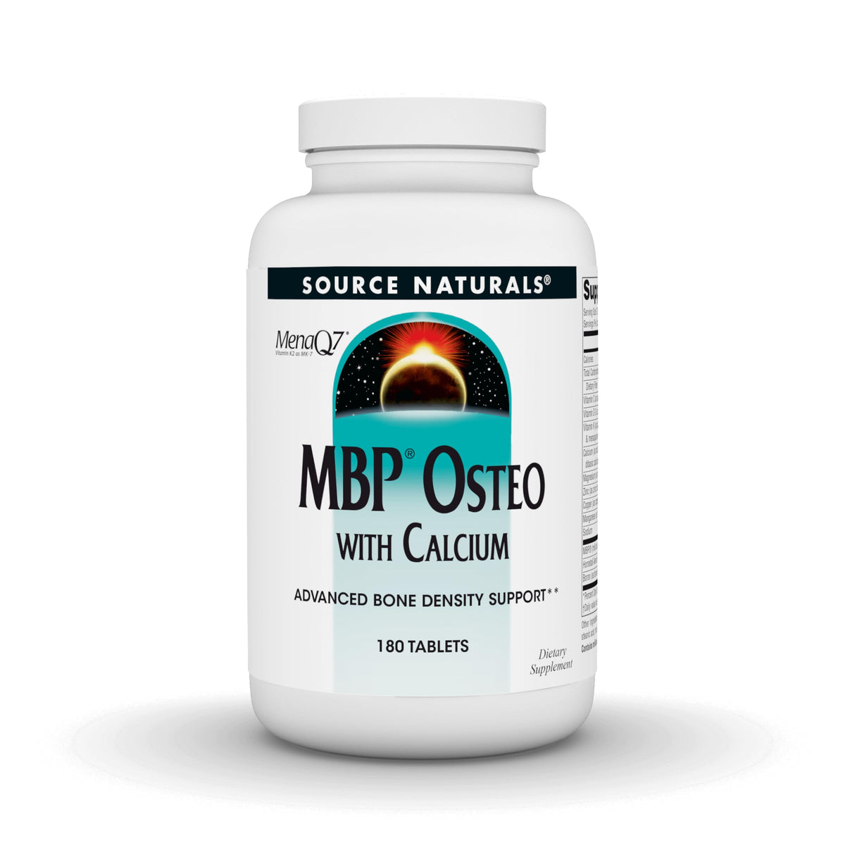 Source Naturals MBP Osteo with Calcium, Advanced Bone Density Support* - 180 Tablets