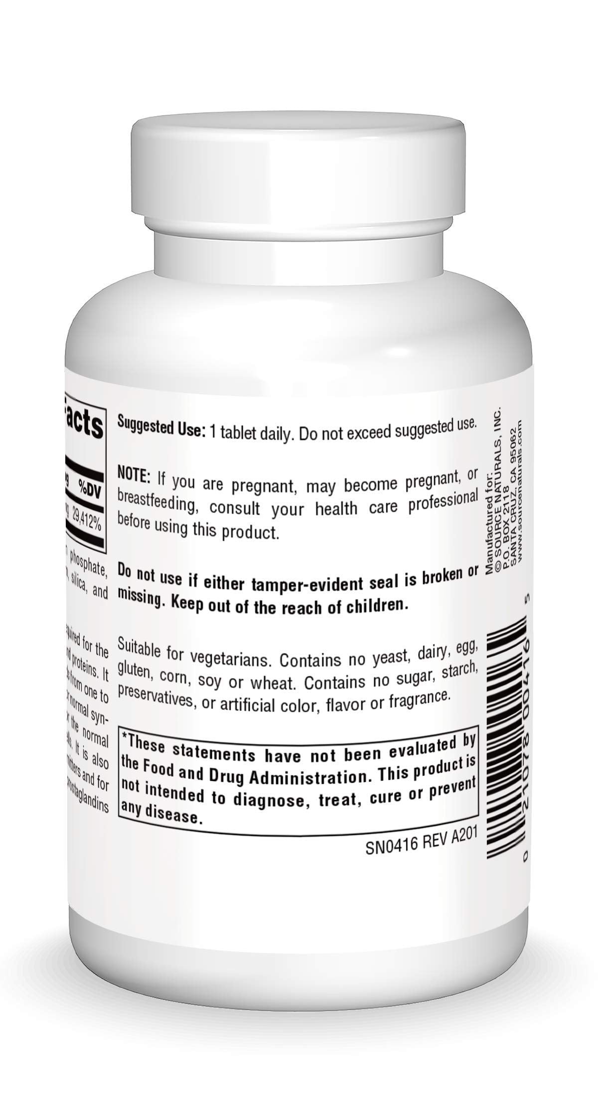 Source Naturals Vitamin B-6 500 mg β Immune System Support, 100 Tablets | Timed Release