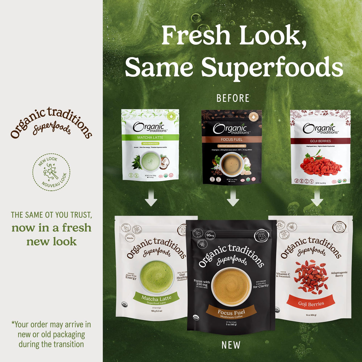 Organic Traditions Spirulina Powder β Organic, Vegan & Non-GMO, 5.3oz (150g) Bag | 50 Servings