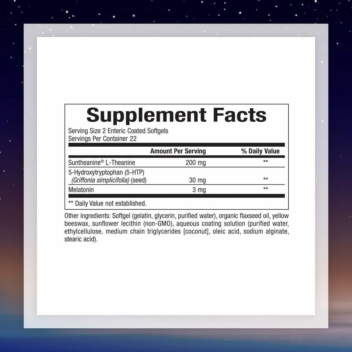 Stress-Relax Tranquil Sleep by Natural Factors β Suntheanine L-Theanine Sleep Aid, 45 Softgels